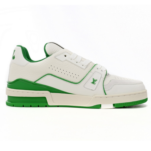 L.V Trainer #54 Signature White Green Sports Shoe